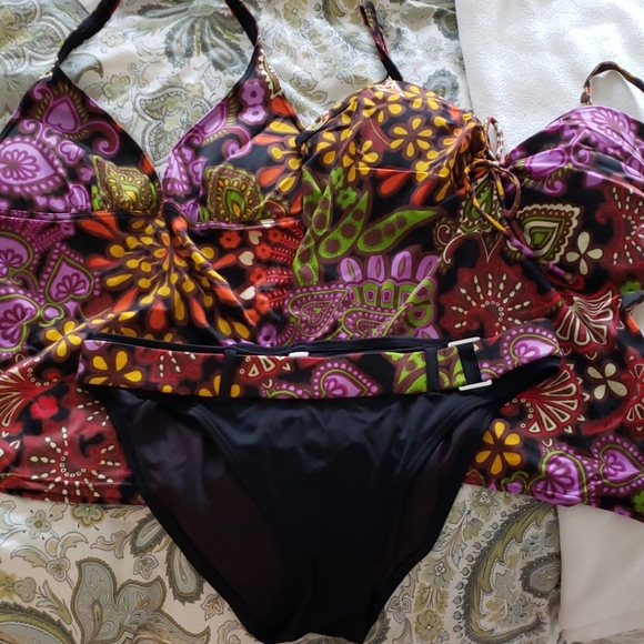 Victoria's Secret tankini 3 piece set L 36C - Picture 1 of 5